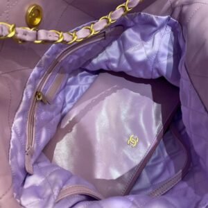 Alternative view of CHANEL 22 Small Handbag Purple