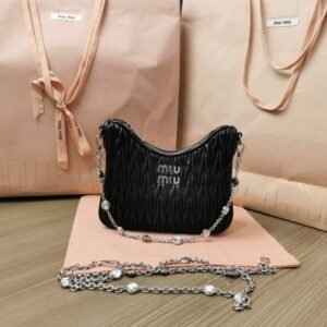 Fake Miu Miu Matelassé Crystal Black