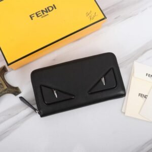 Fake Fendi Black Eyes Wallet