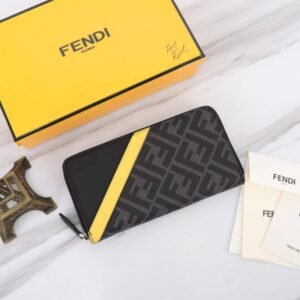 Fake Fendi Ff Black Wallet