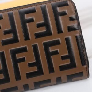 Alternative view of Replica Fendi Ff Brown Wallet