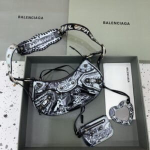 Fake Balenciaga Le Cagole Graffiti Black