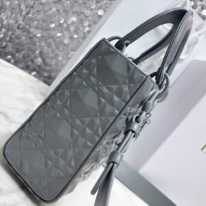 Alternative view of Replica Lady Dior Ultramatte Grey Grid Abc