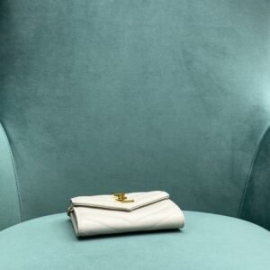 Alternative view of Yves Saint Laurent Chain Wallet White