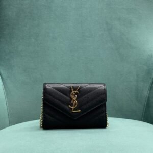 Yves Saint Laurent Chain Wallet Black