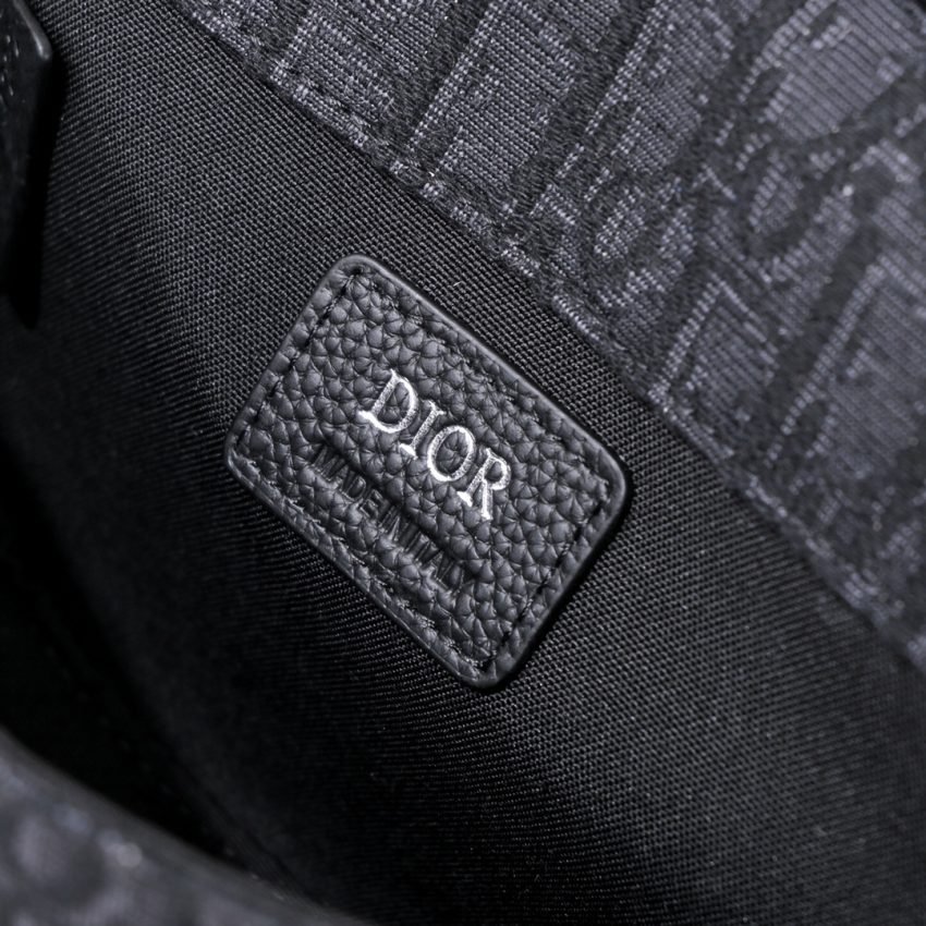 Replica Dior Mini Gallop Bag With Strap Black Canvas - Image 5