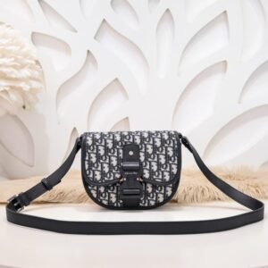 Fake Dior Mini Gallop Bag With Strap White Canvas