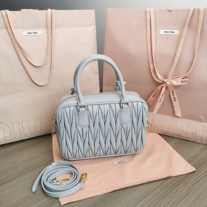 Alternative view of Replica Miu Miu Arcadie Medium Sky Blue