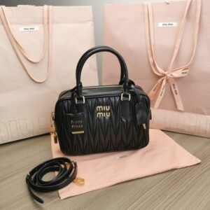 Replica Miu Miu Arcadie Medium Black