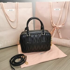 Alternative view of Replica Miu Miu Arcadie Medium Black