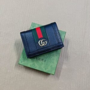 Replica Gucci Ophidia Compact Black Wallet