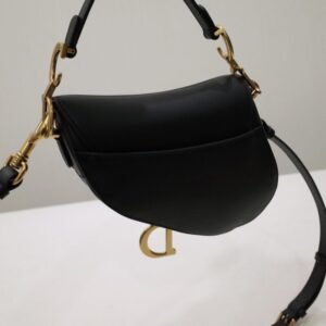 Alternative view of Replica Dior Saddle Bag Small Black