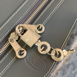 Alternative view of Fake Goyard Bowling 55 Bag Grey