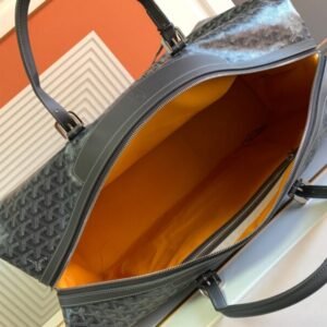 Alternative view of Fake Goyard Bowling 55 Bag Black Brown