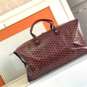 Alternative view of Replica Goyard Bowling 55 Bag Bordeaux