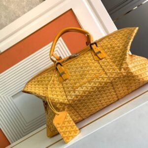 Fake Goyard Bowling 55 Bag Yellow