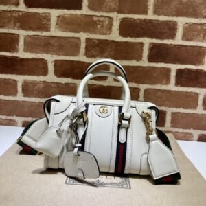 Fake Gucci Bauletto Top Handle White