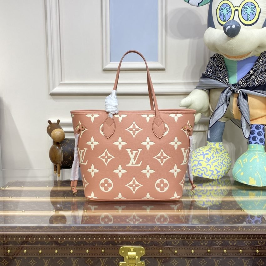 Replica Louis Vuitton Neverfull MM Pink - Image 6