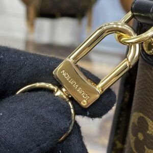 Alternative view of Replica Louis Vuitton Pochette Metis Brown Canvas