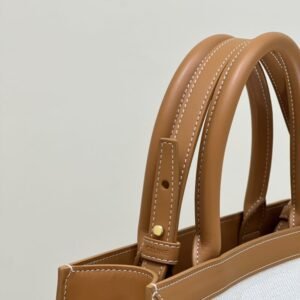 Alternative view of Replica Celine Triomphe Cabas Tote Small White