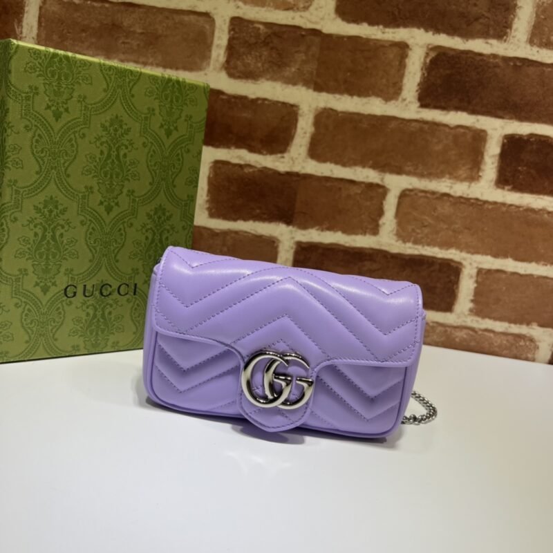 Fake Gucci Matelassé Mini Purple