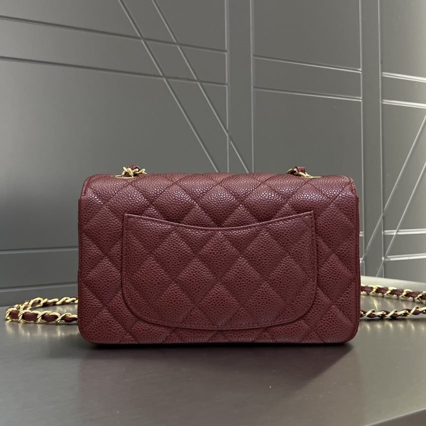 CHANEL Classic Flap 20cm Burgundy - Image 5