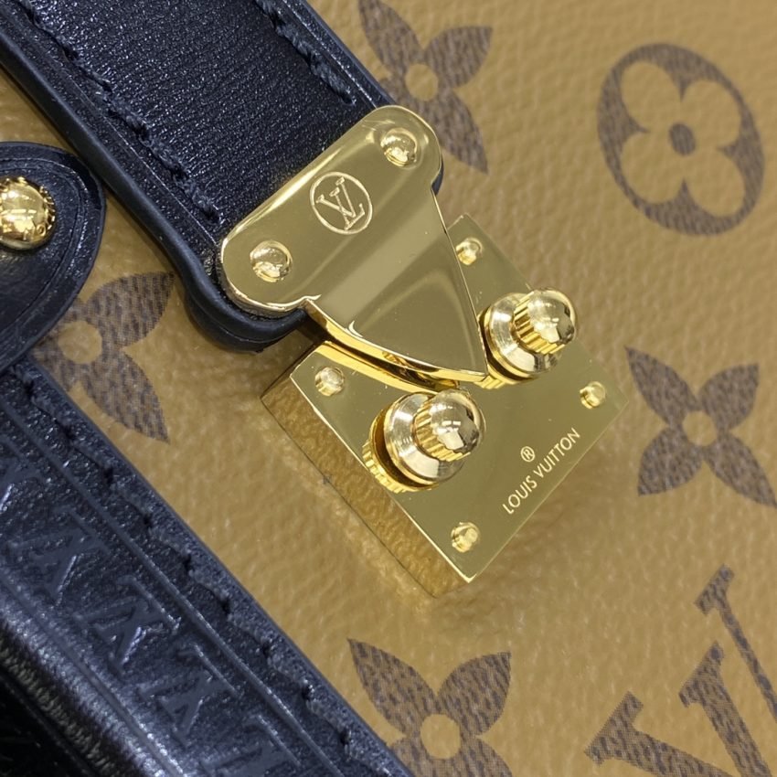 Replica Louis Vuitton Side Trunk Brown Canvas - Image 4