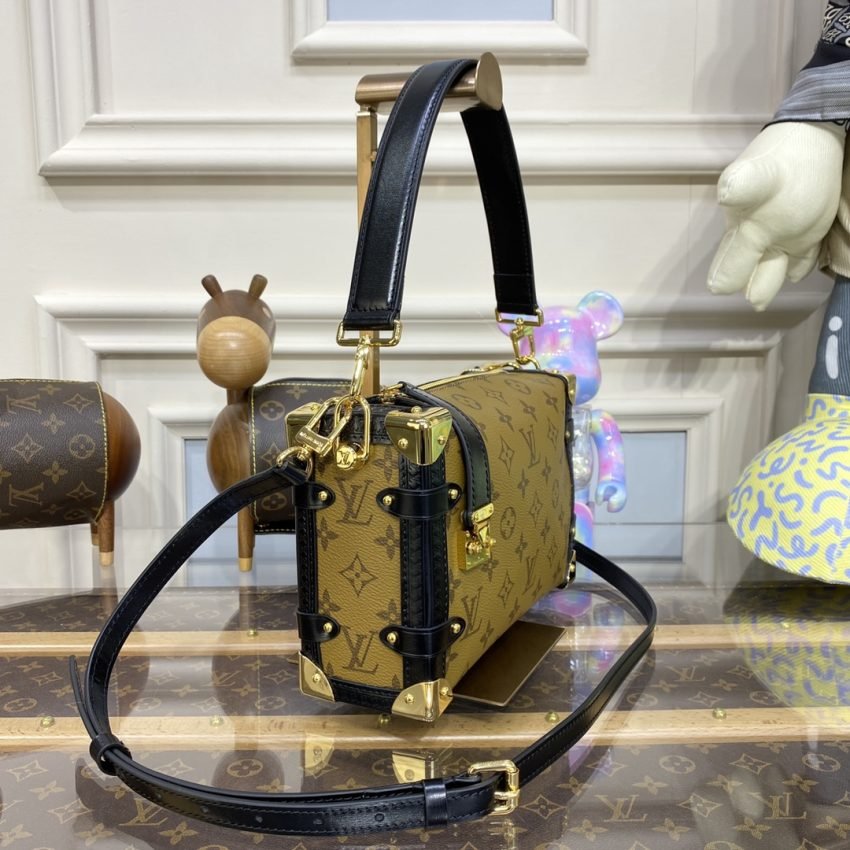 Replica Louis Vuitton Side Trunk Brown Canvas - Image 5