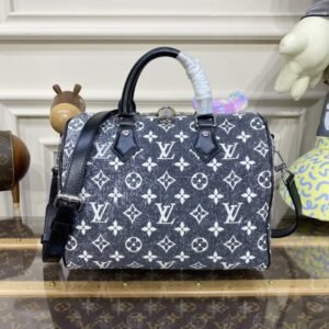 Fake Louis Vuitton Speedy Bandouliere 25 Denim Canvas