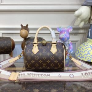 Replica Louis Vuitton Speedy Bandouliere 20 Brown