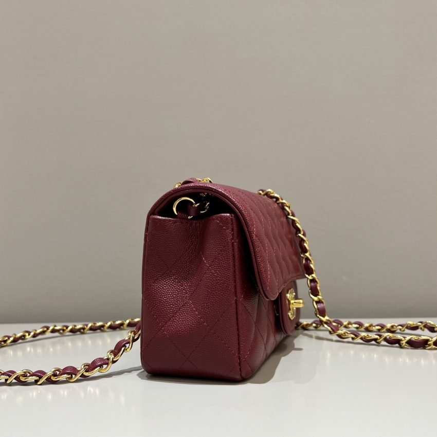 CHANEL Classic Flap 25cm Burgundy - Image 8