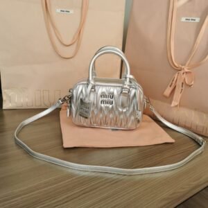 Replica Miu Miu Arcadie Small Silver