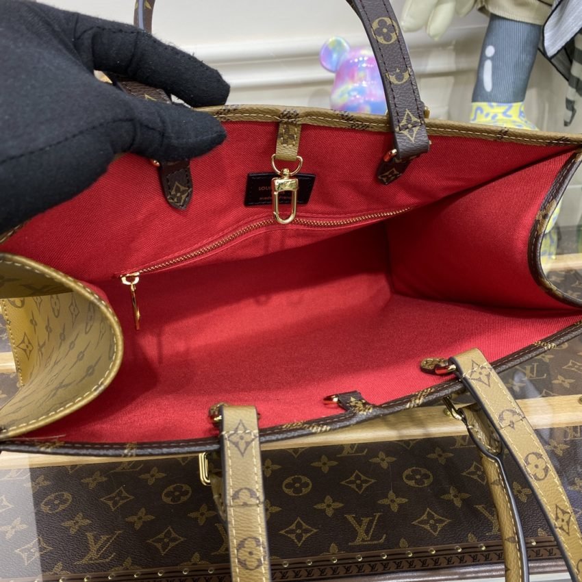 Fake Louis Vuitton Onthego Brown Canvas - Image 8