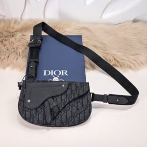 Replica Dior Messenger Black Oblique