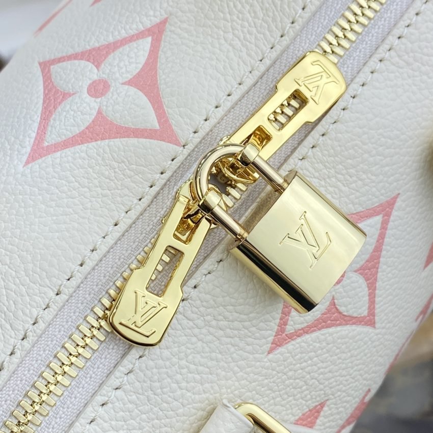 Replica Louis Vuitton Speedy Bandouliere 20 White Pink - Image 3
