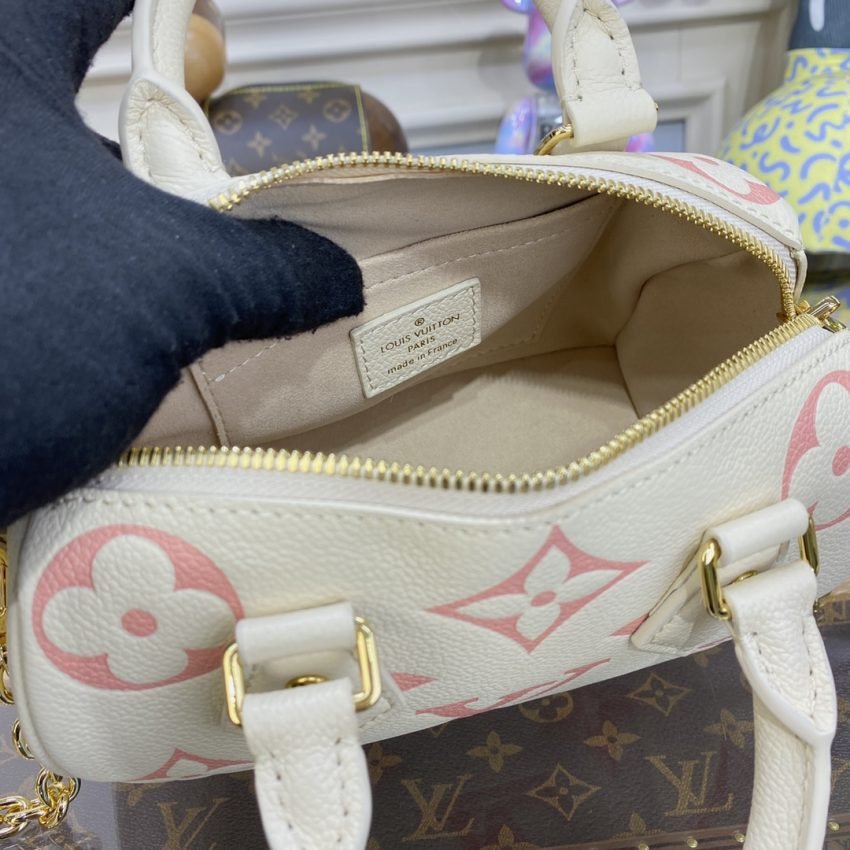 Replica Louis Vuitton Speedy Bandouliere 20 White Pink - Image 8