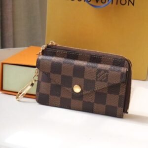 Louis Vuitton Card Holder Recto Verso Grid Brown