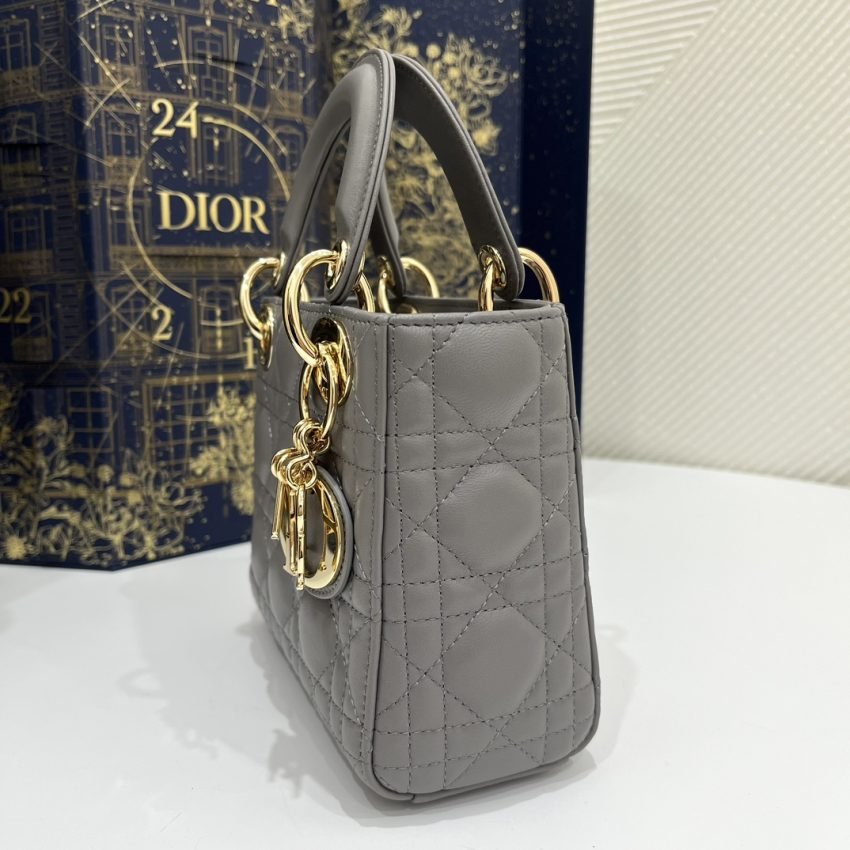 Fake Lady Dior Mini Stone Grey - Image 2