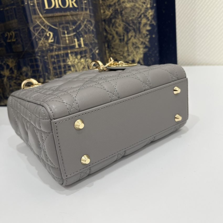Fake Lady Dior Mini Stone Grey - Image 3