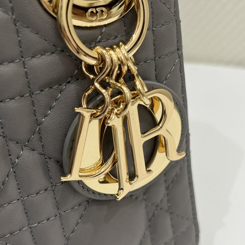 Fake Lady Dior Mini Stone Grey - Image 6