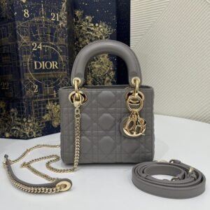 Fake Lady Dior Mini Stone Grey
