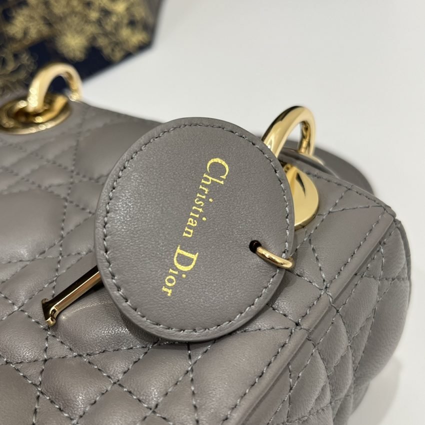 Fake Lady Dior Mini Stone Grey - Image 7