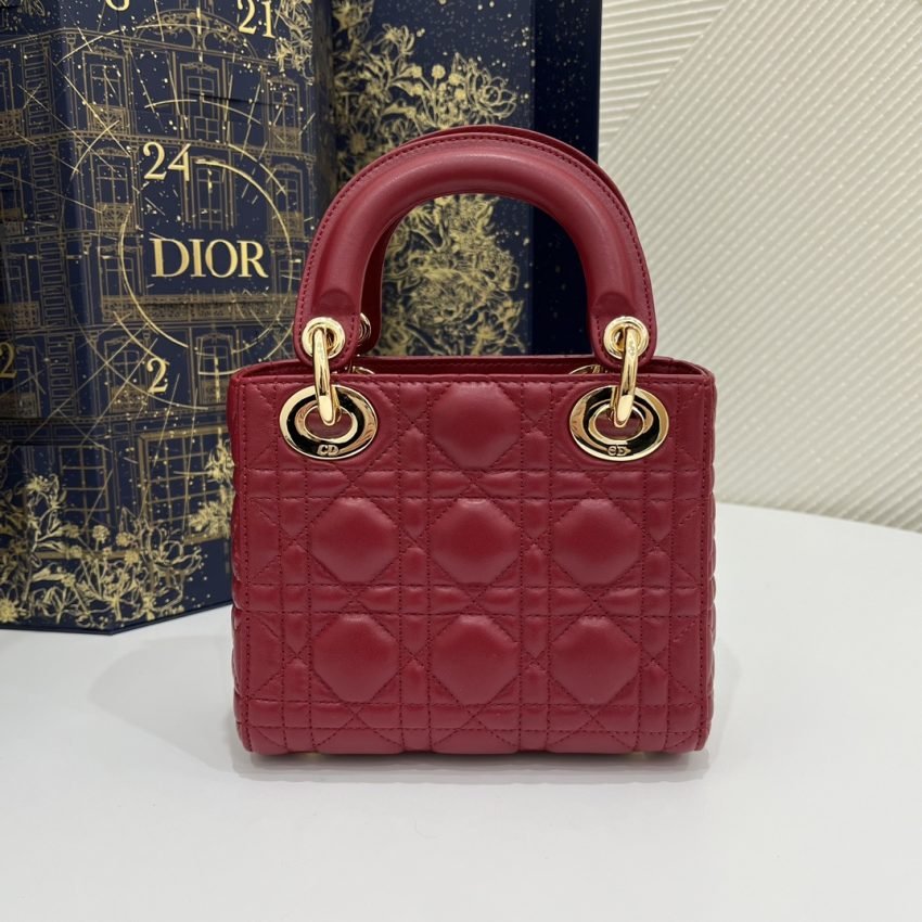 Fake Lady Dior Mini Red - Image 3