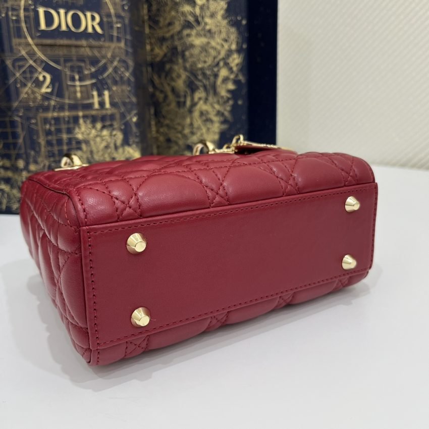 Fake Lady Dior Mini Red - Image 5