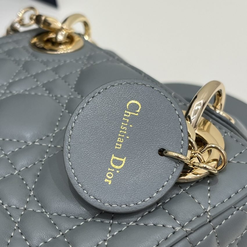Fake Lady Dior Mini Cloud Grey - Image 4