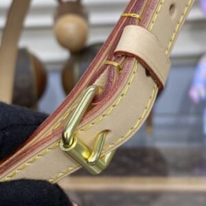 Alternative view of Fake Louis Vuitton Noe Bucket White Grid