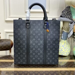 Alternative view of Replica Louis Vuitton Sac Plat M Black