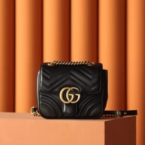 Replica Gucci GG Marmont Square Black