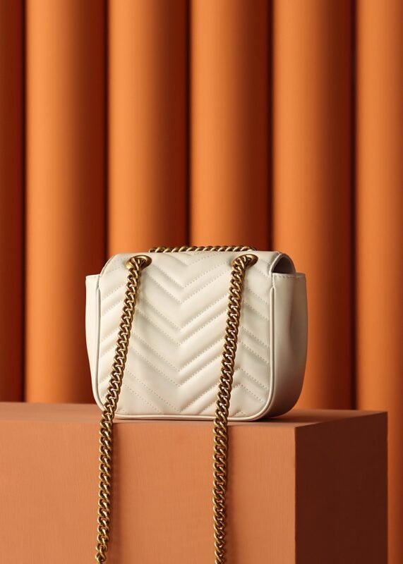 Replica Gucci GG Marmont Square Beige - Image 2