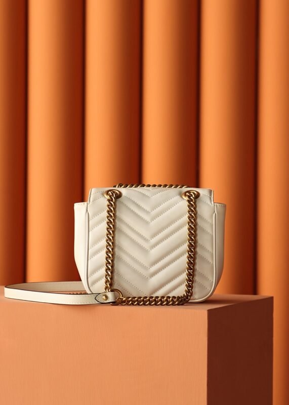 Replica Gucci GG Marmont Square Beige - Image 3